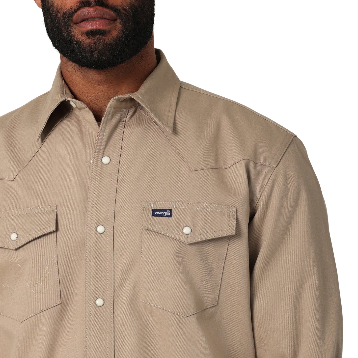 Wrangler Men's RIGGS Flannel Lined Workshirt - Tan
