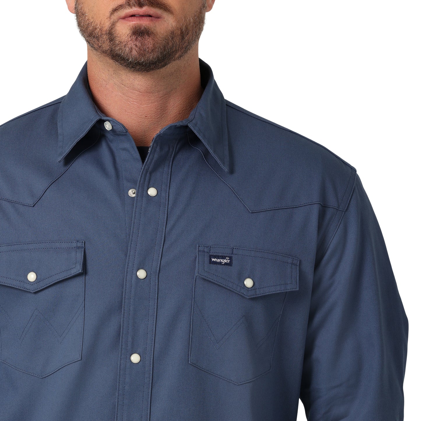 Wrangler Men's RIGGS Flannel Lined Workshirt - Navy