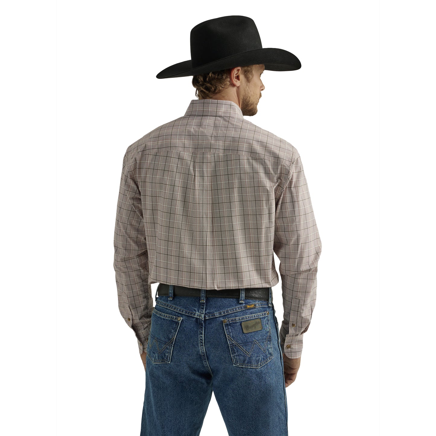 Wrangler Men's George Strait Long Sleeve Shirt - Brown