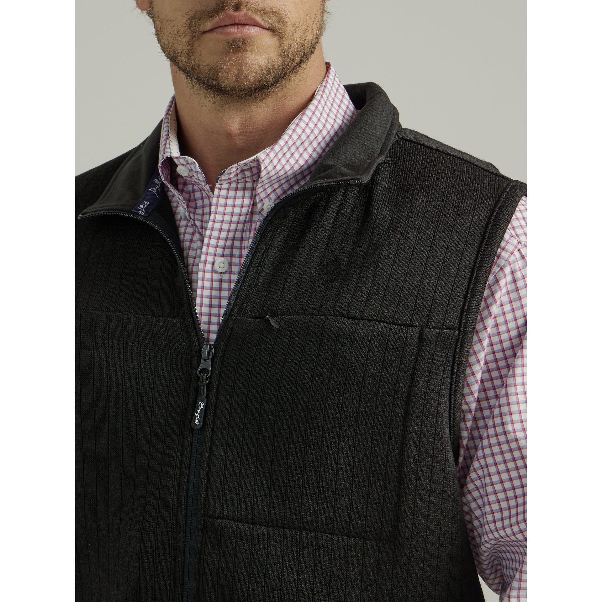 Wrangler Men's Western George Strait Knit Vest - Black