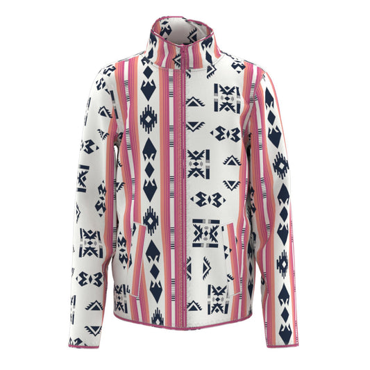 Wrangler Western Girl's Sherpa Jacket - Aztec White