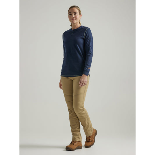 Wrangler Women's FR Flame Resistant Long Sleeve Henley