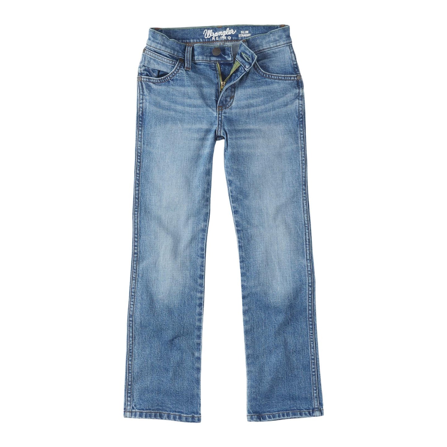 Wrangler Boys Retro Slim Straight Jeans (8-20) - Roughhouse