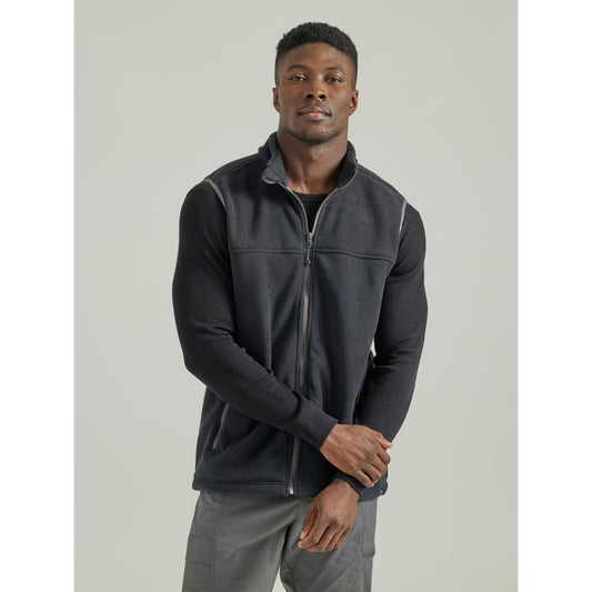 Wrangler Men's ATG Weekend Fleece Vest - Charcoal