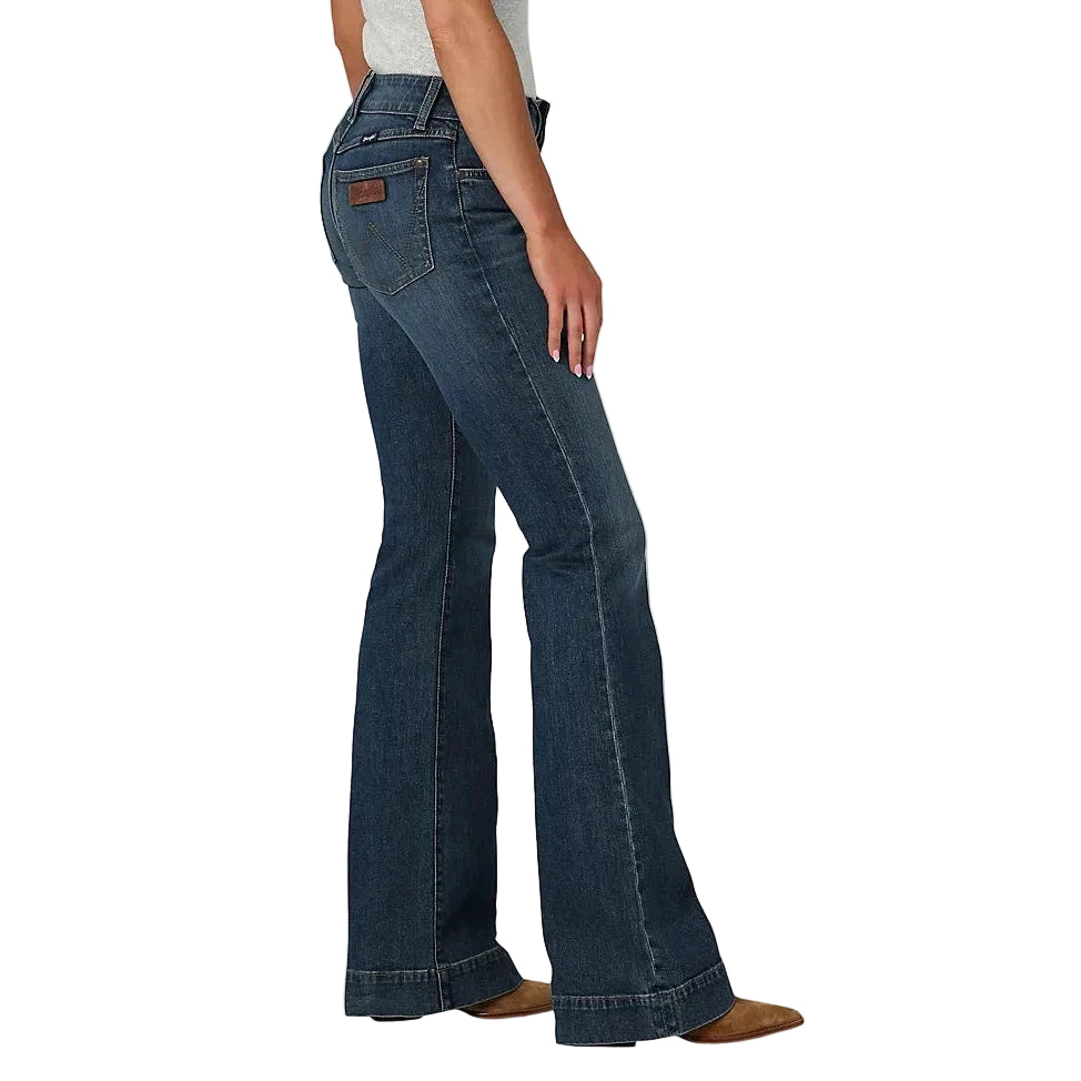 Wrangler Women's Retro Mae Mid Rise Trouser Jeans - Janet