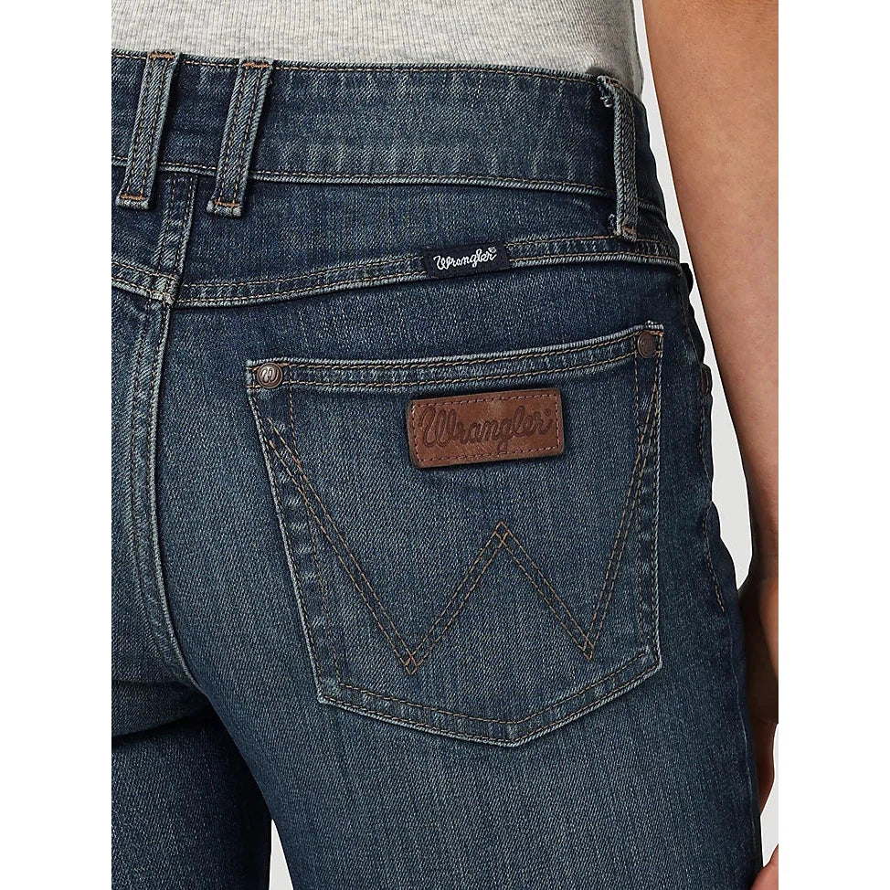 Wrangler Women's Retro Mae Mid Rise Trouser Jeans - Janet