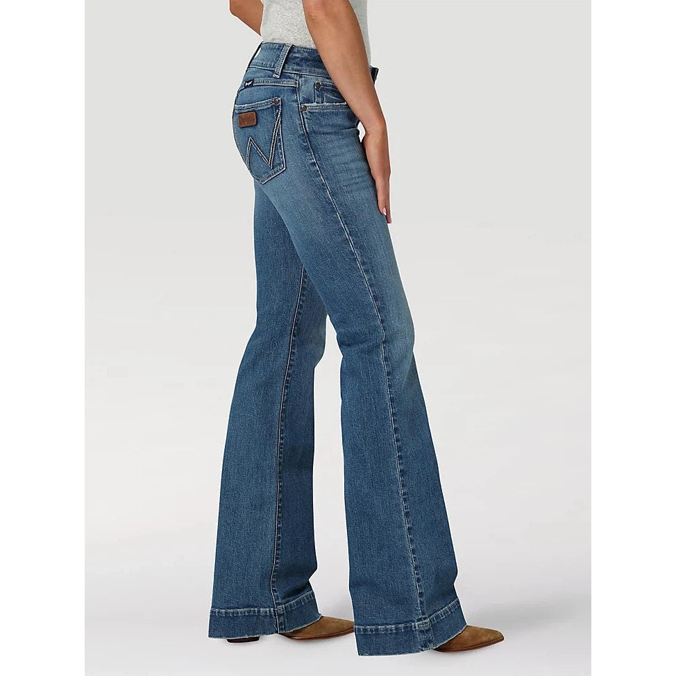 Wrangler Women's Retro Sadie Low Rise Trouser Jeans - Katie
