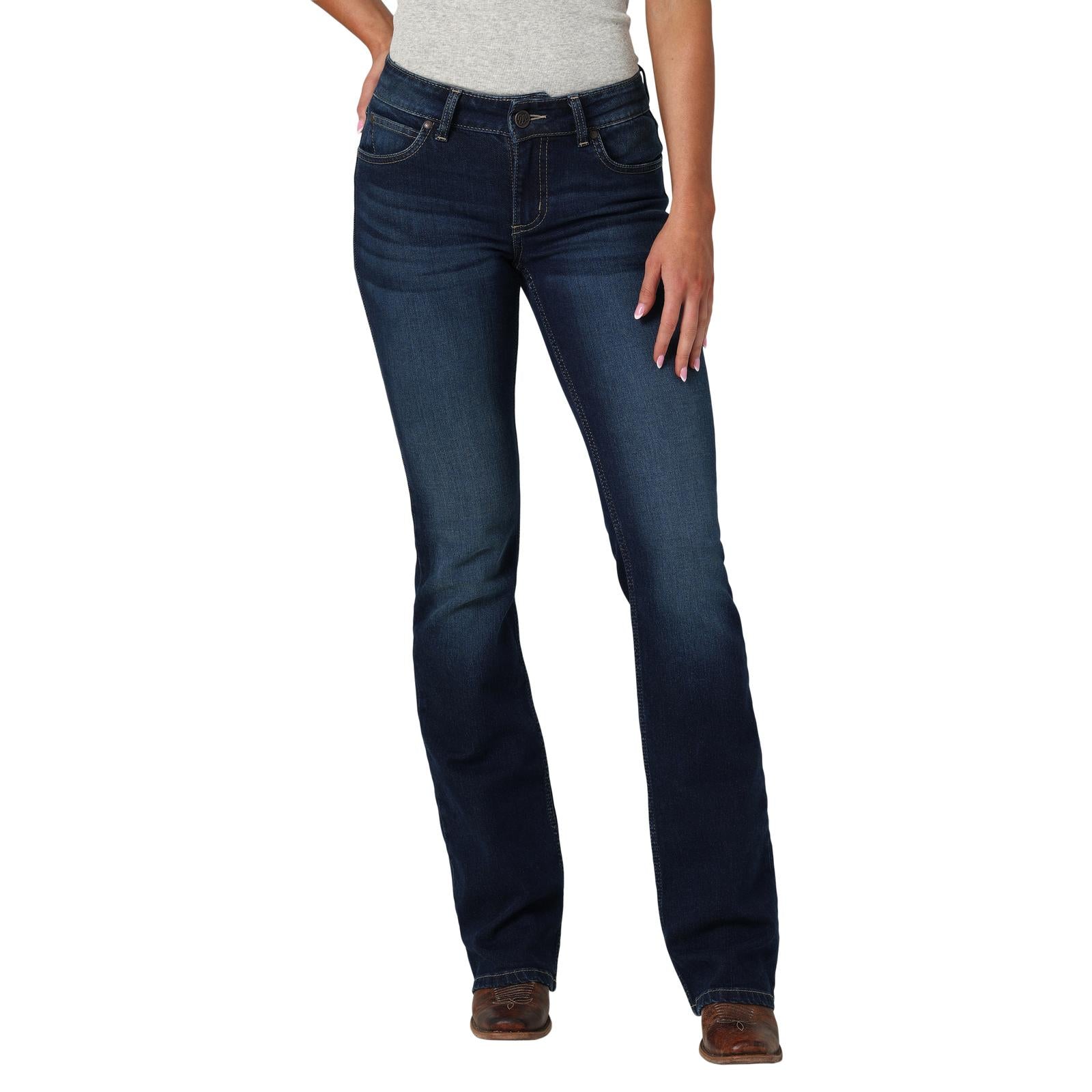 Wrangler, Ladies Retro Mae Mid-Rise Bootcut Jean in Harper