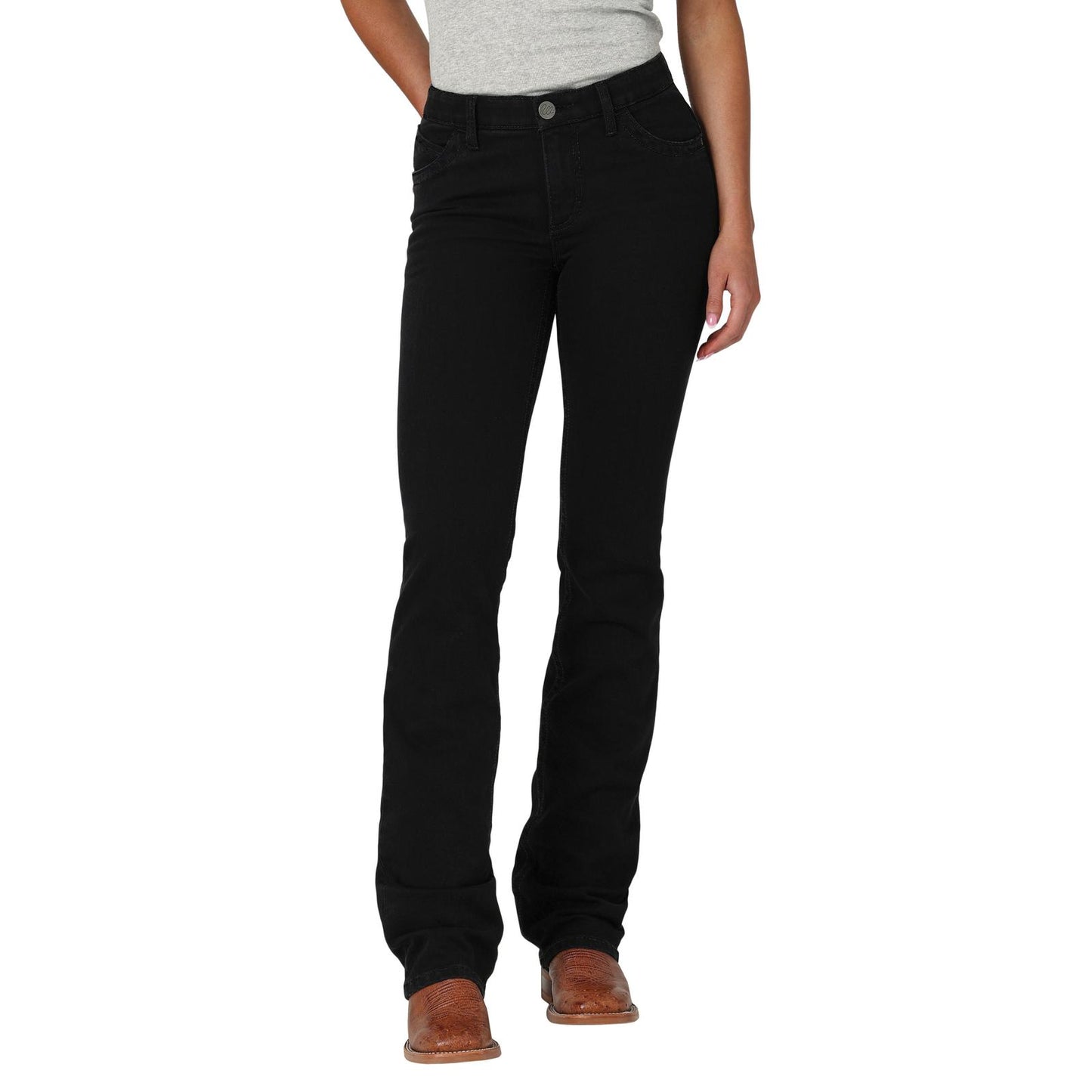Wrangler Women's Ultimate Riding Willow Bootcut Jeans - Molly/Black - Irvine Tack & Western Wear