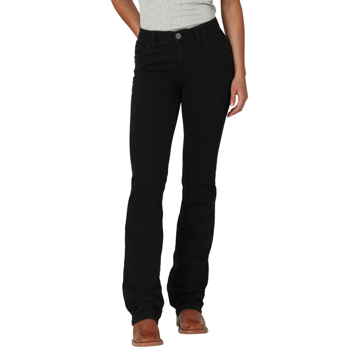 Wrangler Women's Ultimate Riding Willow Bootcut Jeans - Molly/Black - Irvine Tack & Western Wear