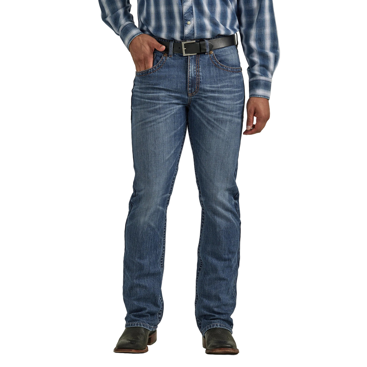 Wrangler Men's Rock47 Slim Bootcut Jeans - Braunvieh - Irvine Tack & Western Wear