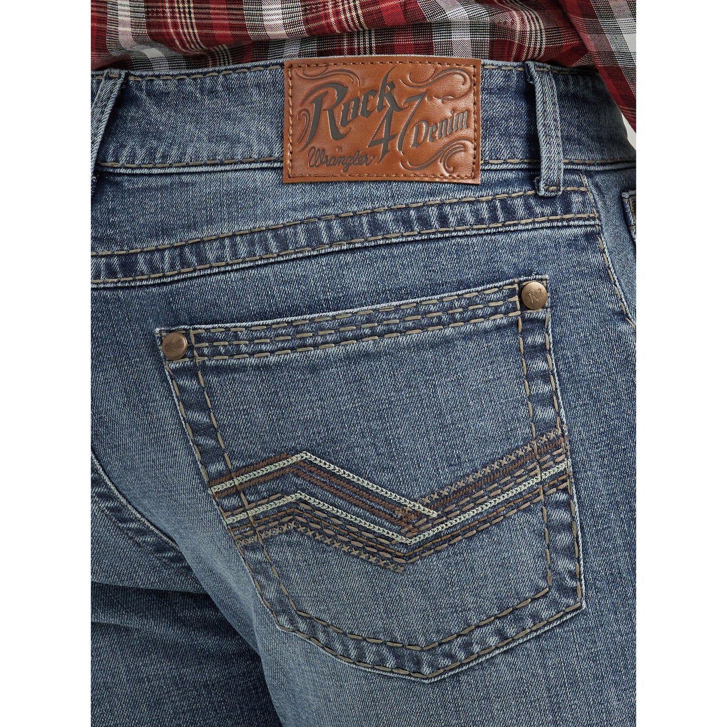 Wrangler Men's Rock47 Slim Straight Jeans - Bufflehead