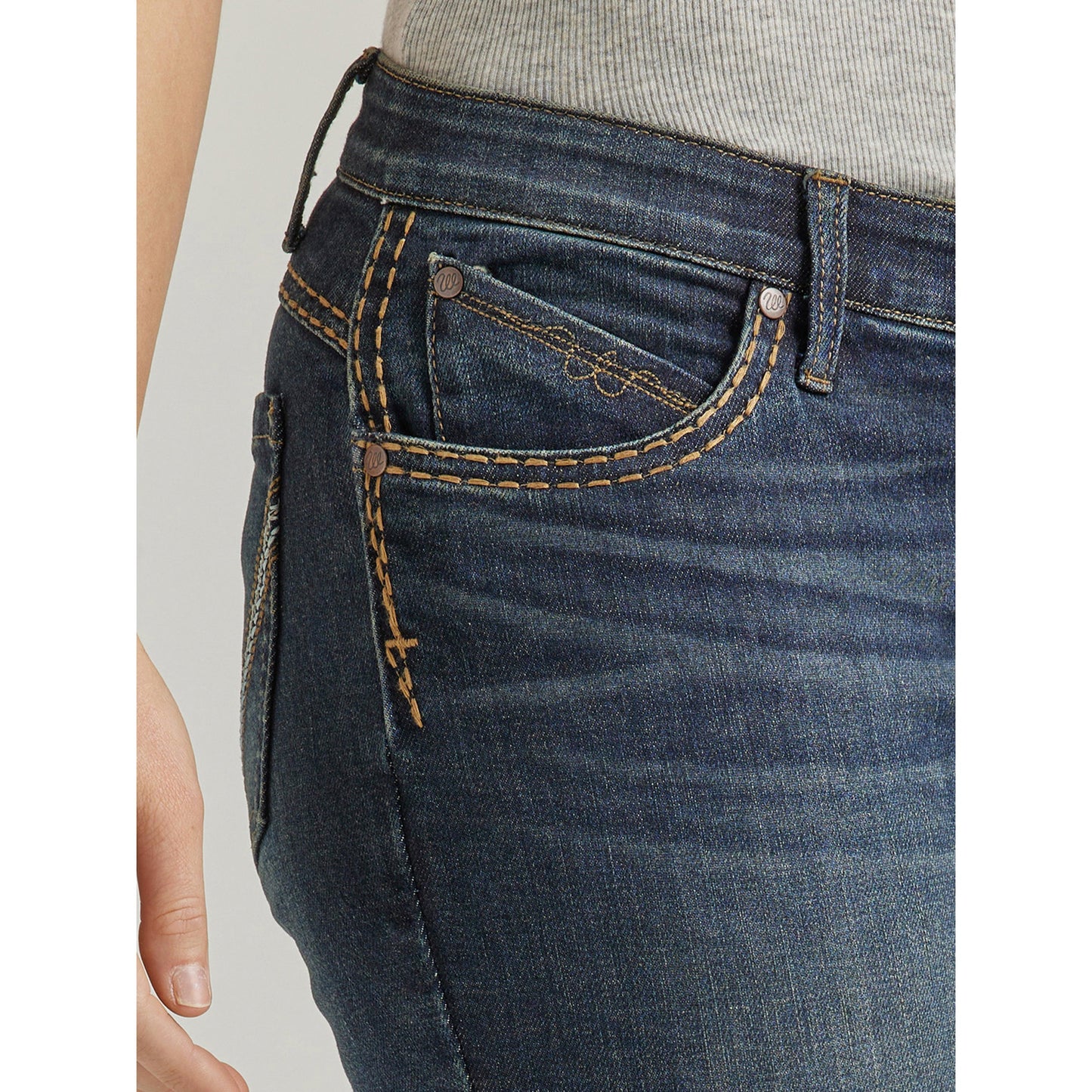 Wrangler Women's Ultimate Riding Shiloh Low Rise Bootcut Jeans - Della