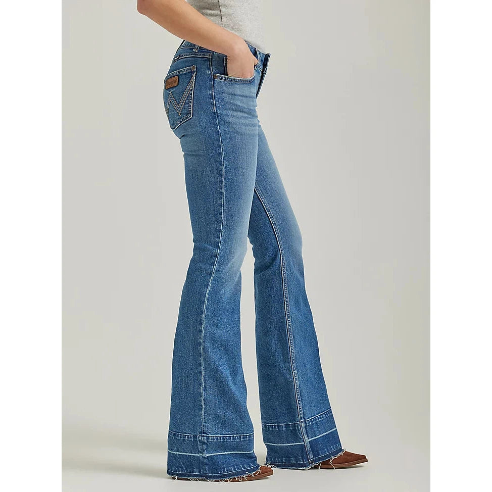 Wrangler Women's Retro Mae Mid Rise Trouser Jeans - Brianna