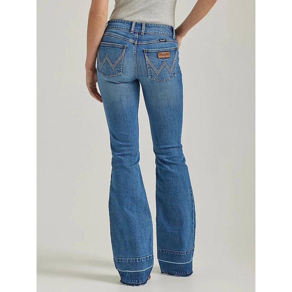 Wrangler Women's Retro Mae Mid Rise Trouser Jeans - Brianna