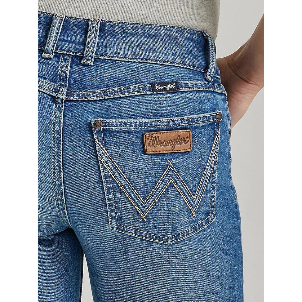 Wrangler Women's Retro Mae Mid Rise Trouser Jeans - Brianna