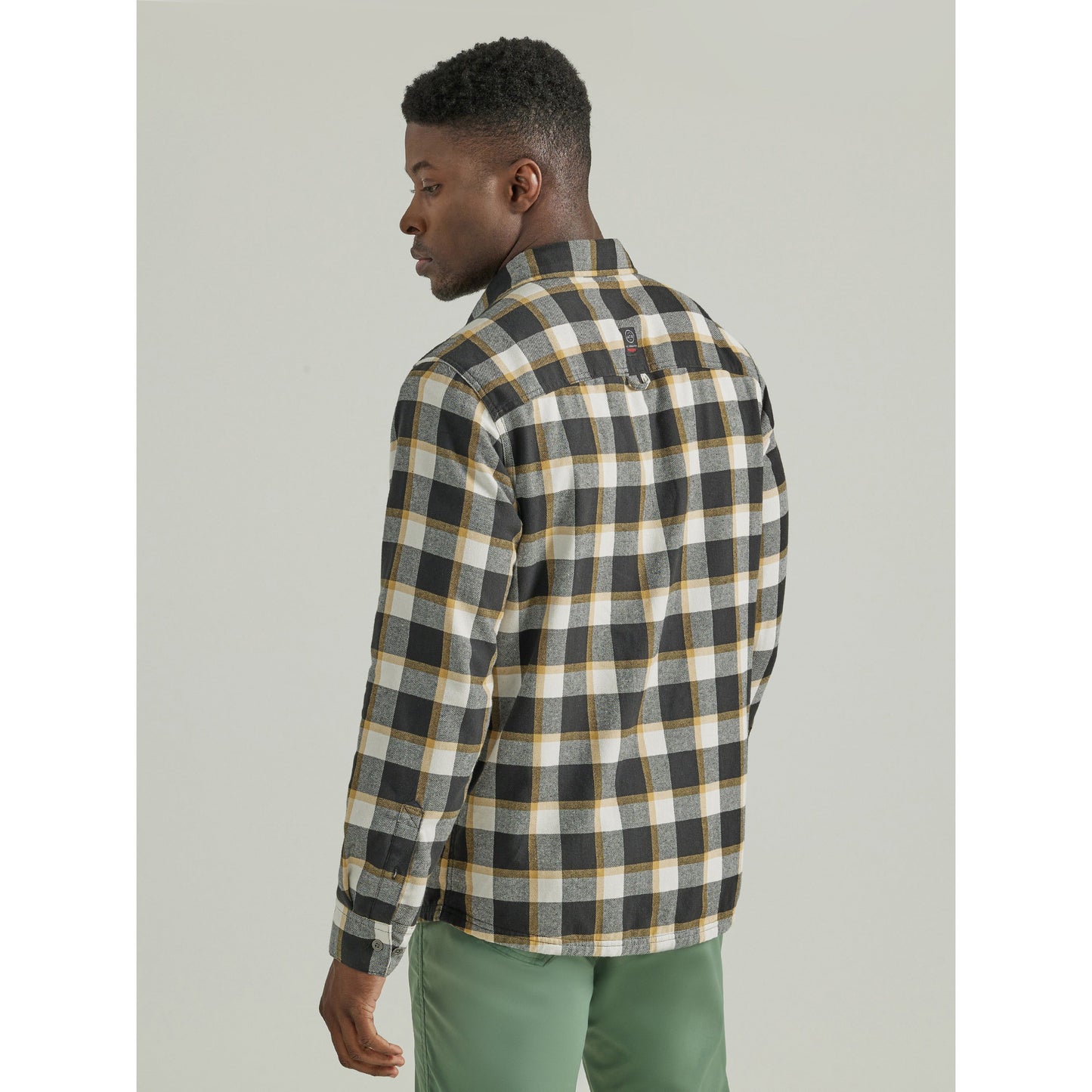 Wrangler Men's Thermal Lined Flannel Shirt - Mustard