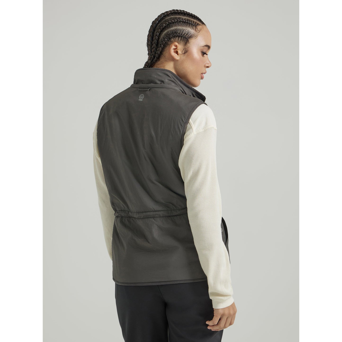 Wrangler Women's ATG Reversible Fleece Vest - Green/Grey