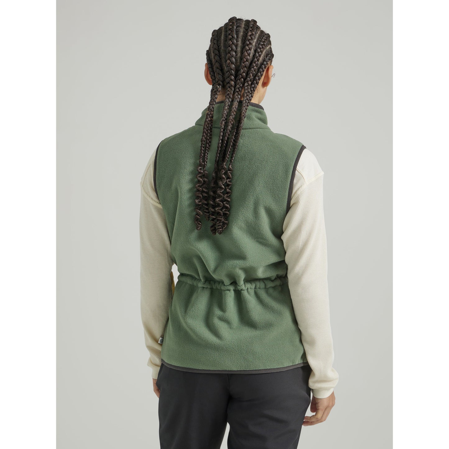 Wrangler Women's ATG Reversible Fleece Vest - Green/Grey
