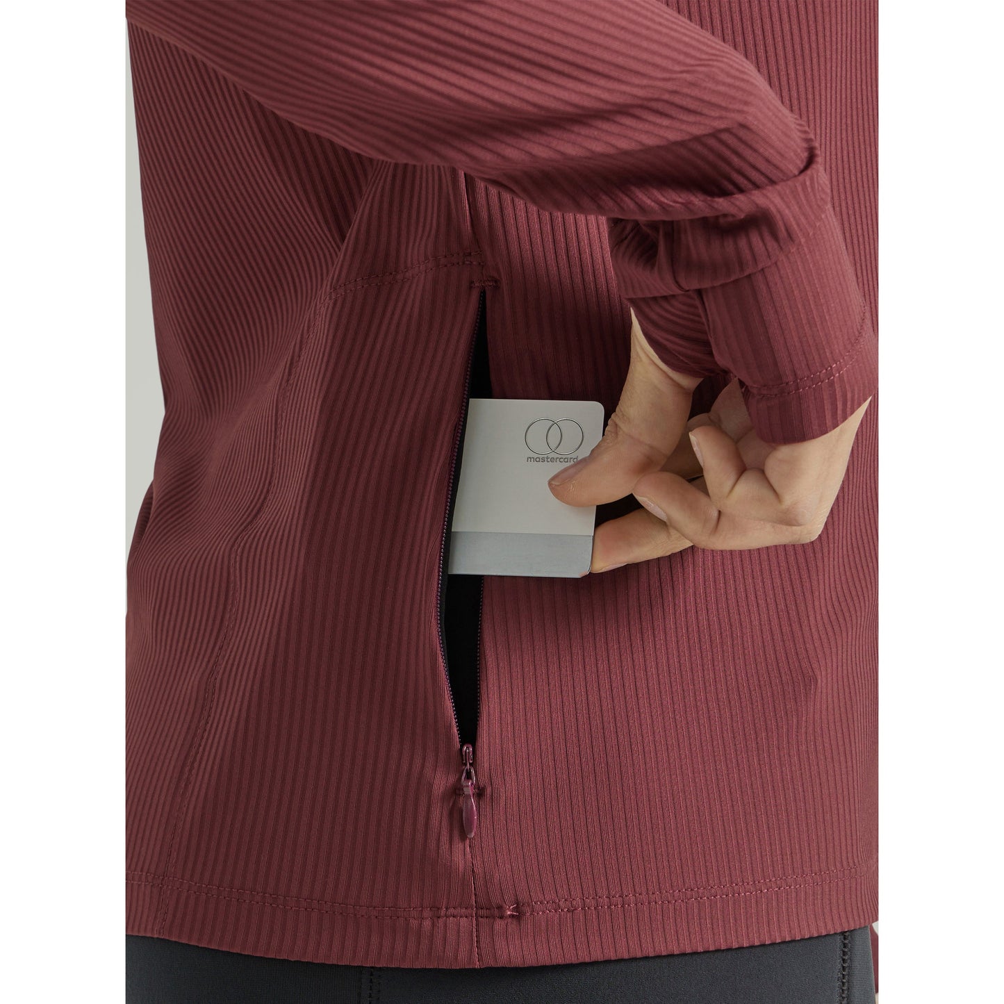 Wrangler Women's ATG 1/4 Zip Pullover Sweater - Wine