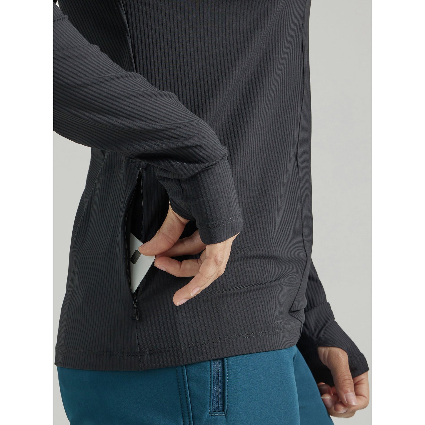 Wrangler Women's ATG 1/4 Zip Pullover Sweater - Black