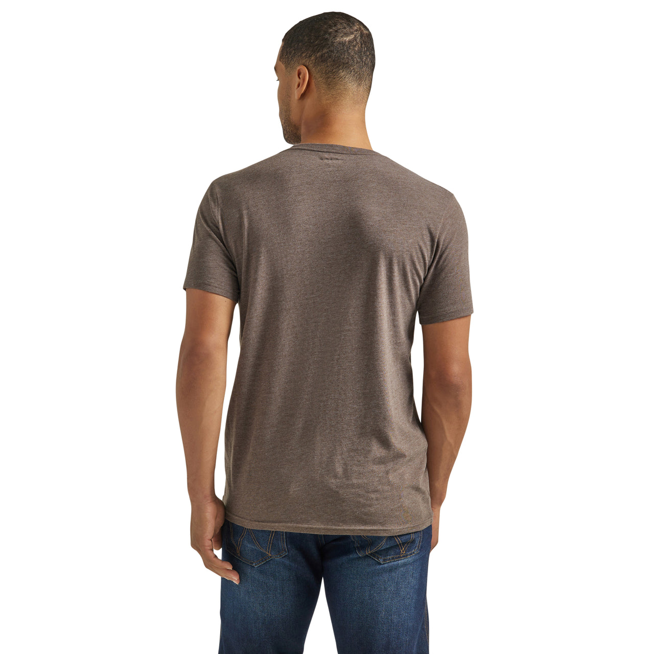 Wrangler Men's Short Sleeve T-Shirt - Brown