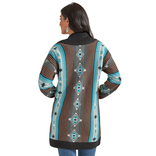 Wrangler Women's Retro Punchy Cardigan - Turquoise