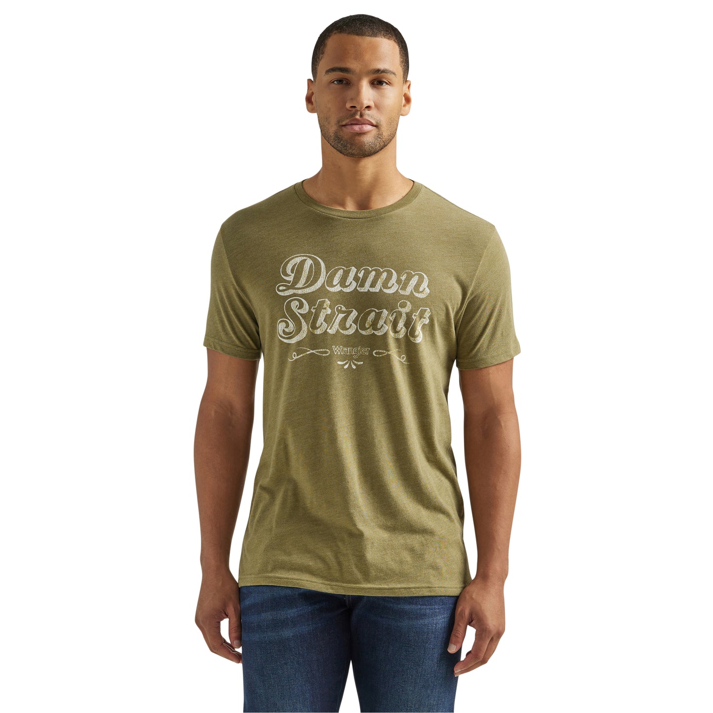 Wrangler Men's George Strait Short Sleeve T-Shirt - Olive
