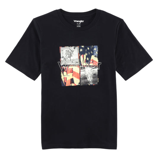 Wrangler Boy's Short Sleeve T-Shirt - Black