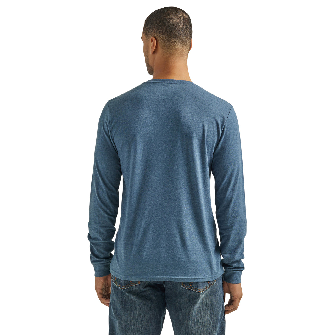 Wrangler Men's George Strait Long Sleeve T-Shirt - Heather Teal