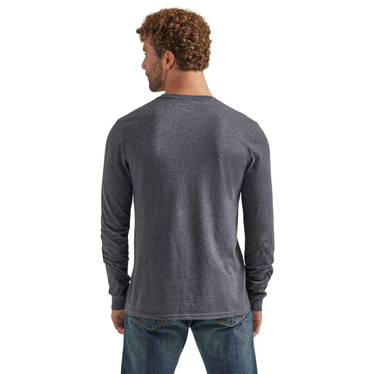 Wrangler Men's George Strait Long Sleeve T-Shirt - Charcoal