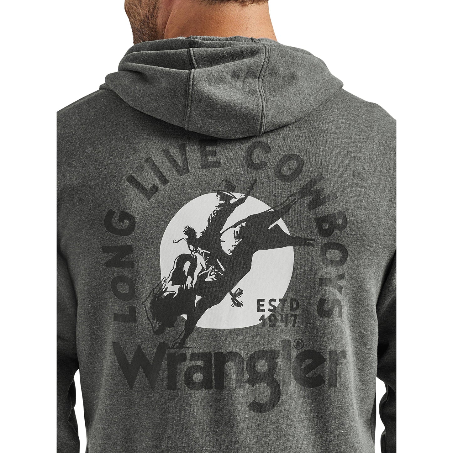 Wrangler Men's Regular Fit Zip Up Hoodie - Charcoal
