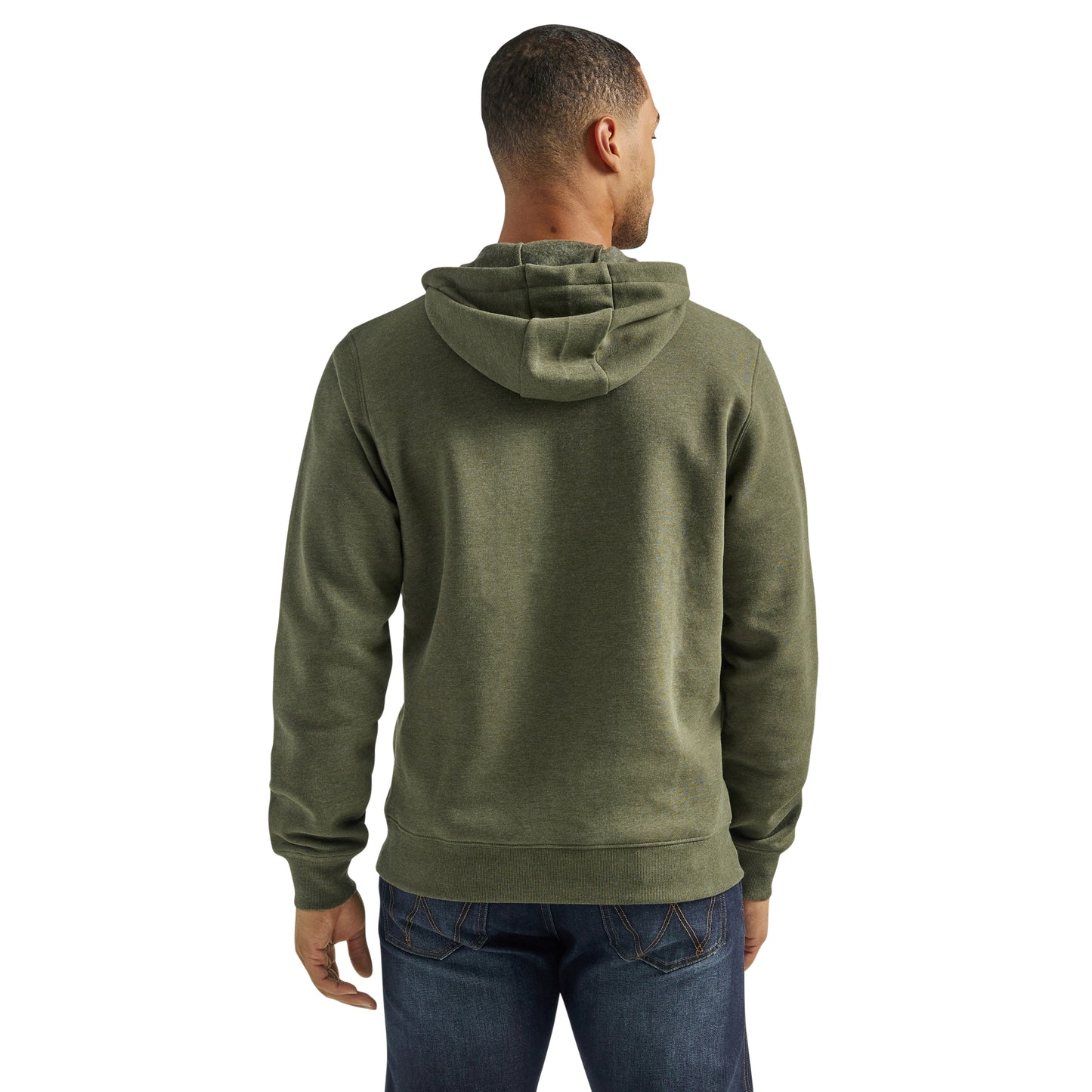 Wrangler Men's Regular Fit Pullover Hoodie - Olive
