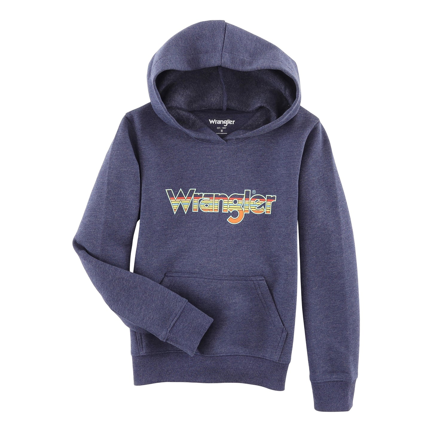 Wrangler Boy's Regular Fit Pullover Hoodie - Indigo