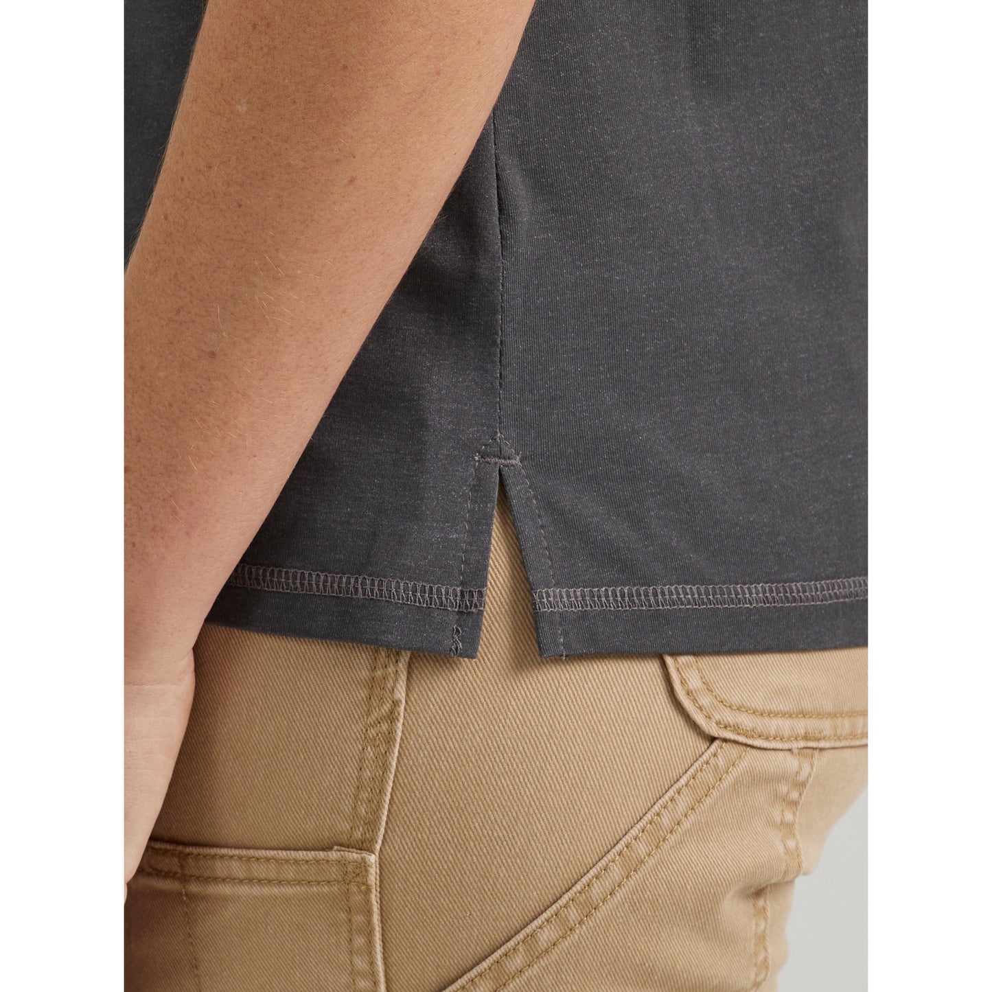 Wrangler Women's Riggs Performance Knit Short Sleeve Polo Shirt - Grey