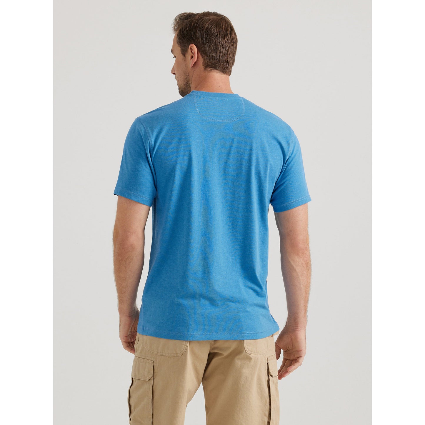Wrangler Men's Riggs Short Sleeve Performance Tee - Blue