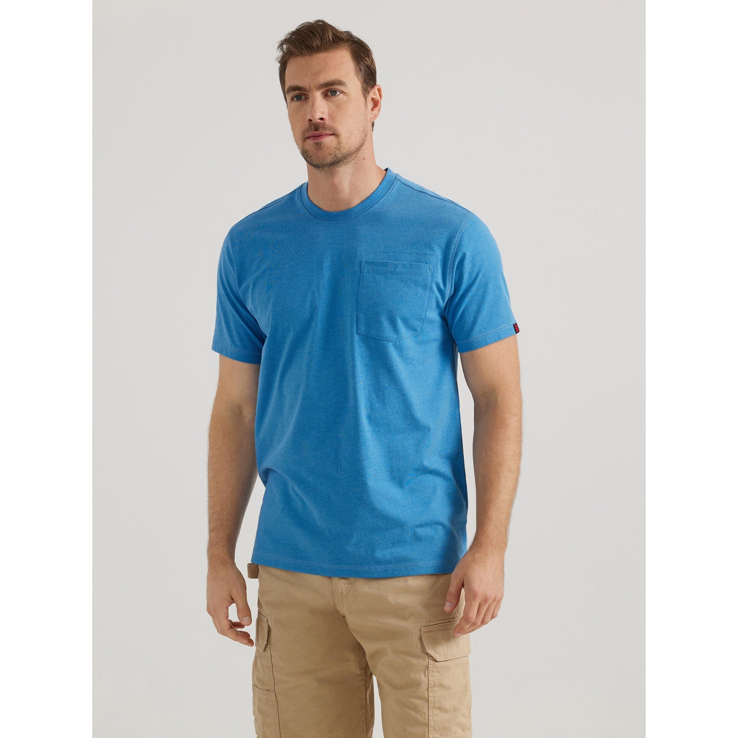 Wrangler Men's Riggs Short Sleeve Performance Tee - Blue