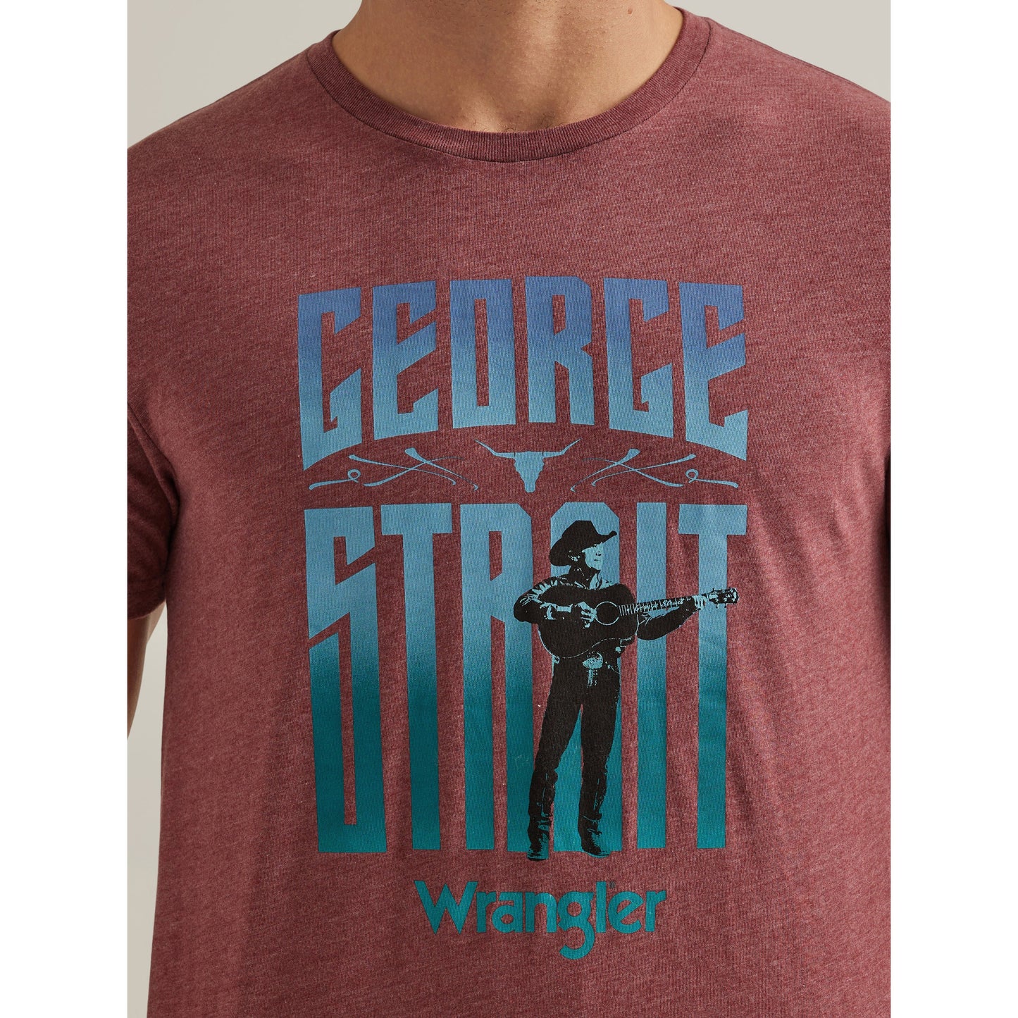 Wrangler Men's George Strait Graphic Tee - Maroon