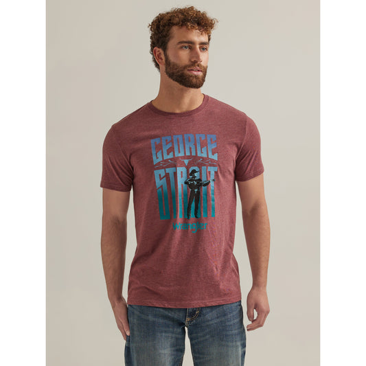 Wrangler Men's George Strait Graphic Tee - Maroon
