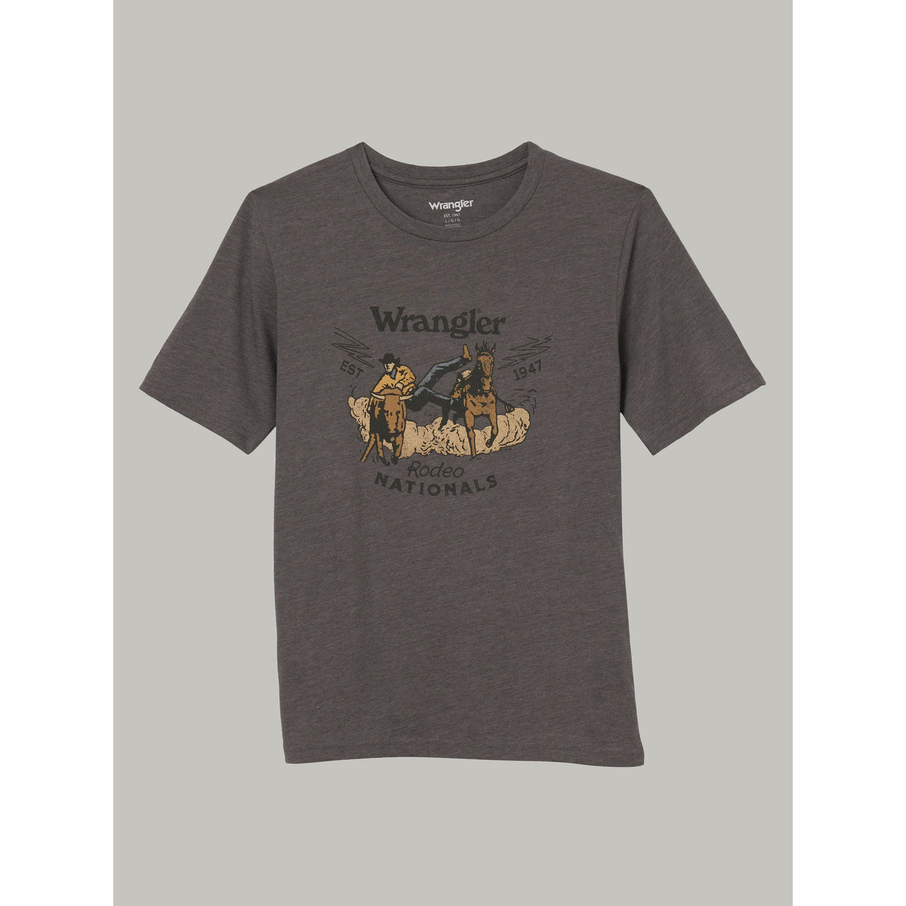 Wrangler Boy's Rodeo Nationals Graphic Tee - Brown