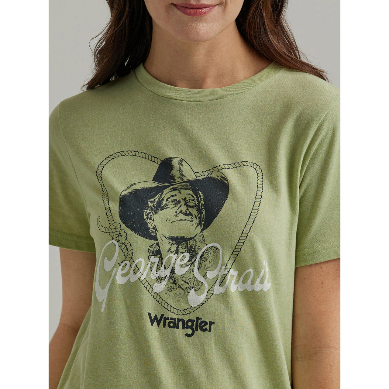 Wrangler Women's George Strait Graphic Tee - Olive