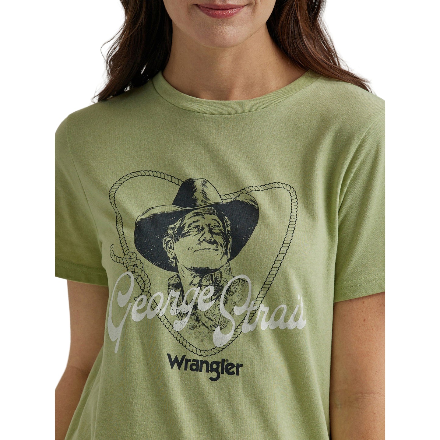 Wrangler Women's George Strait Graphic Tee - Olive