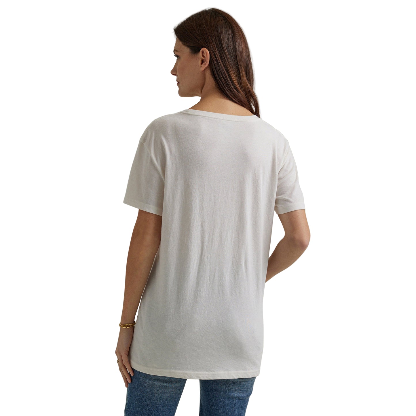 Wrangler Women's Long Live Boyfriend Tee - Grey