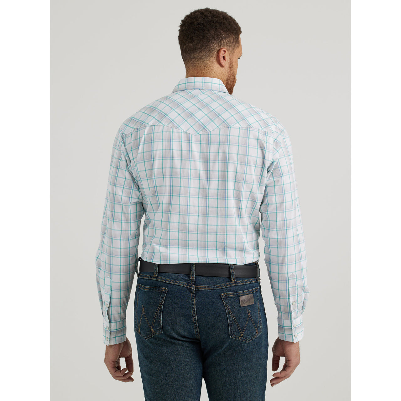 Wrangler Men's 20X Advanced Comfort Long Sleeve Classic Fit Snap Shirt - White