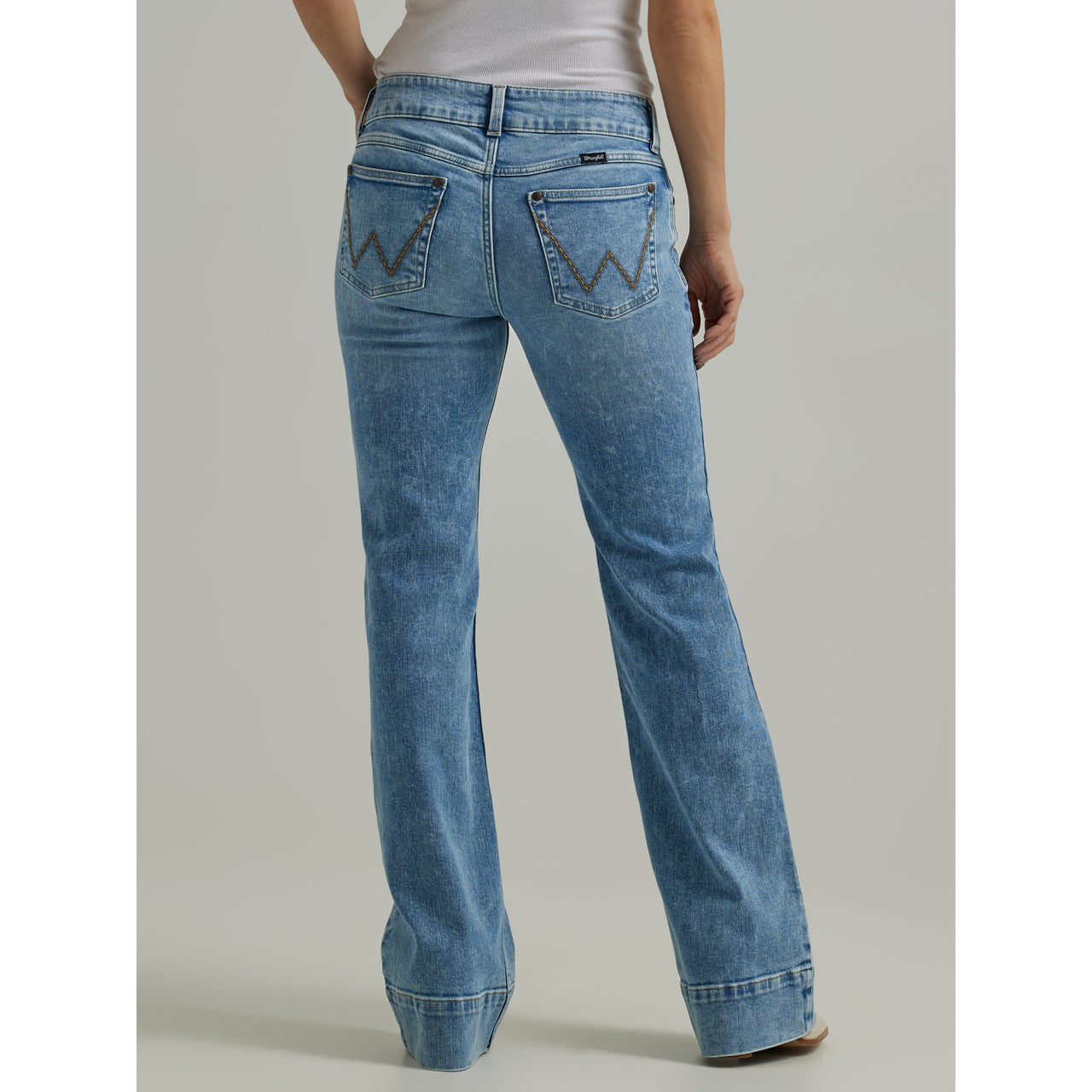 Wrangler Women's Retro Mae Mid Rise Trouser Jeans - Kacey