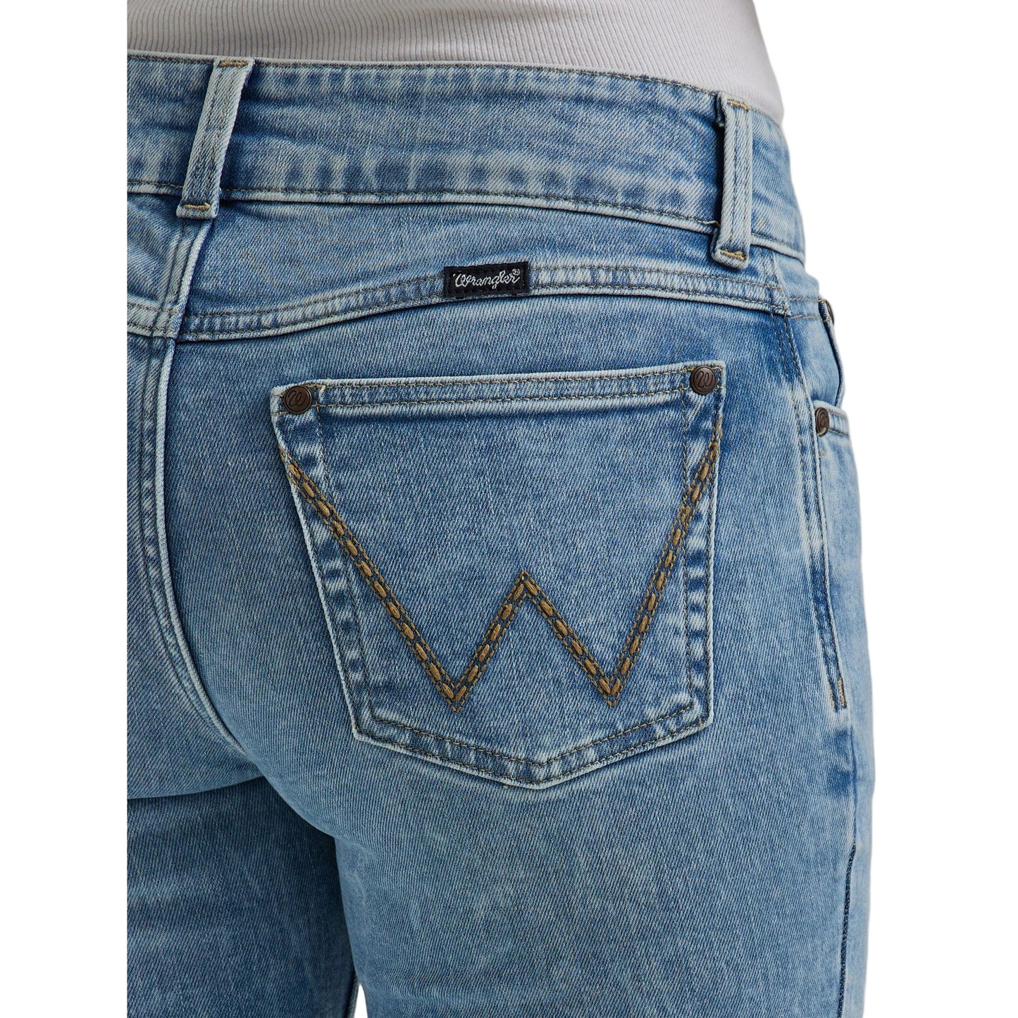 Wrangler Women's Retro Mae Mid Rise Trouser Jeans - Kacey