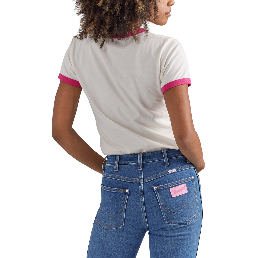 Wrangler X Barbie Ringer T-Shirt - White