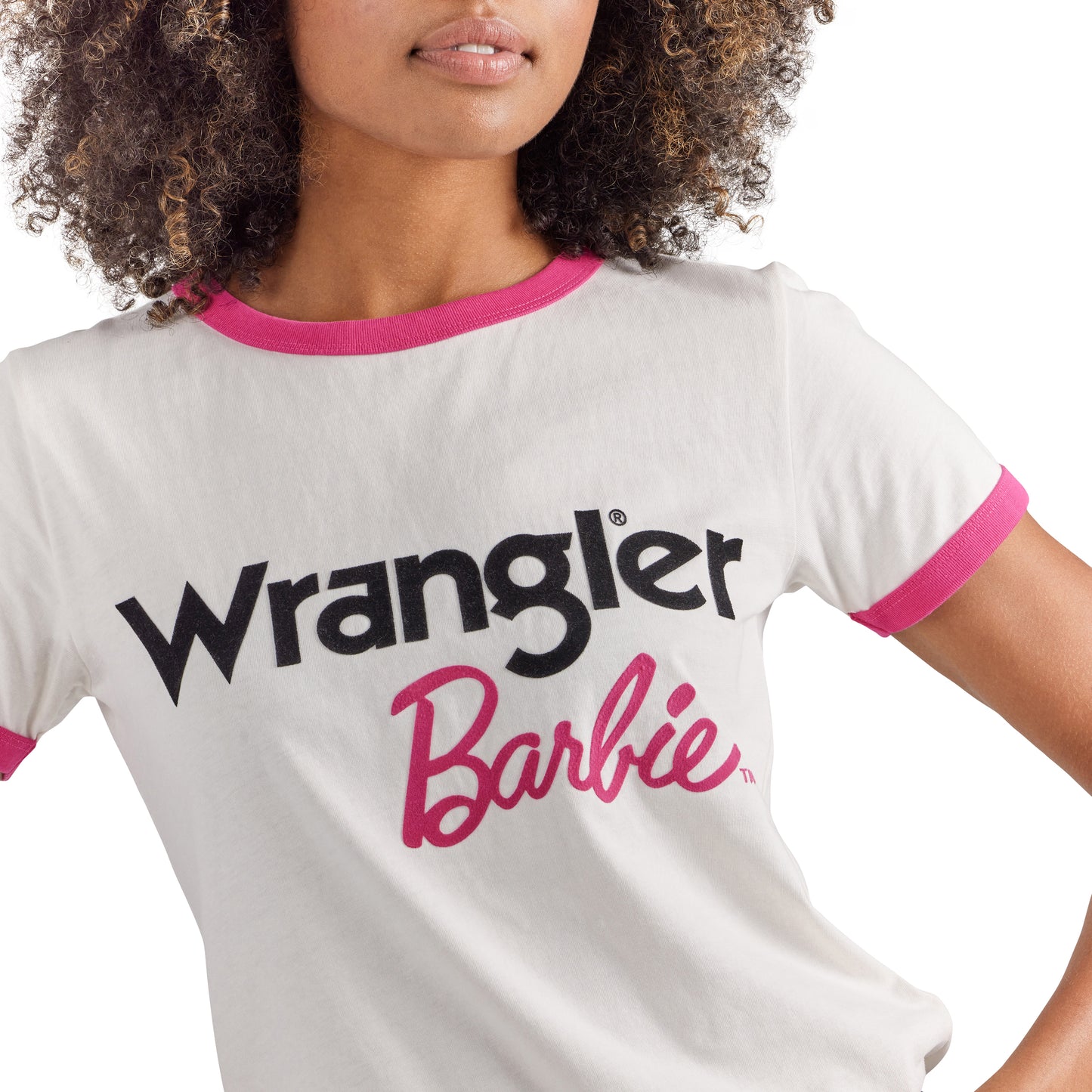 Wrangler X Barbie Ringer T-Shirt - White