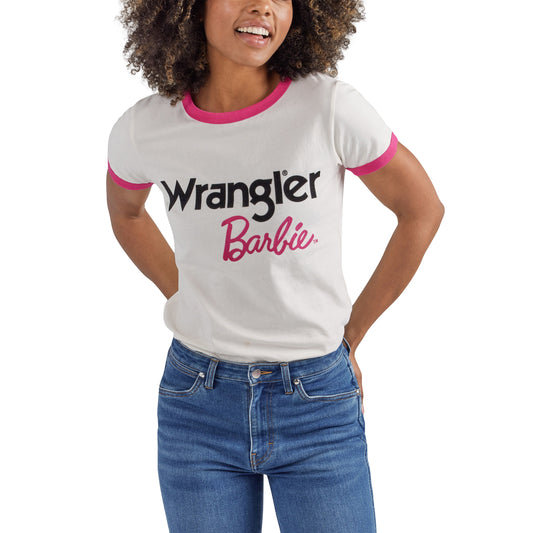Wrangler X Barbie Ringer T-Shirt - White