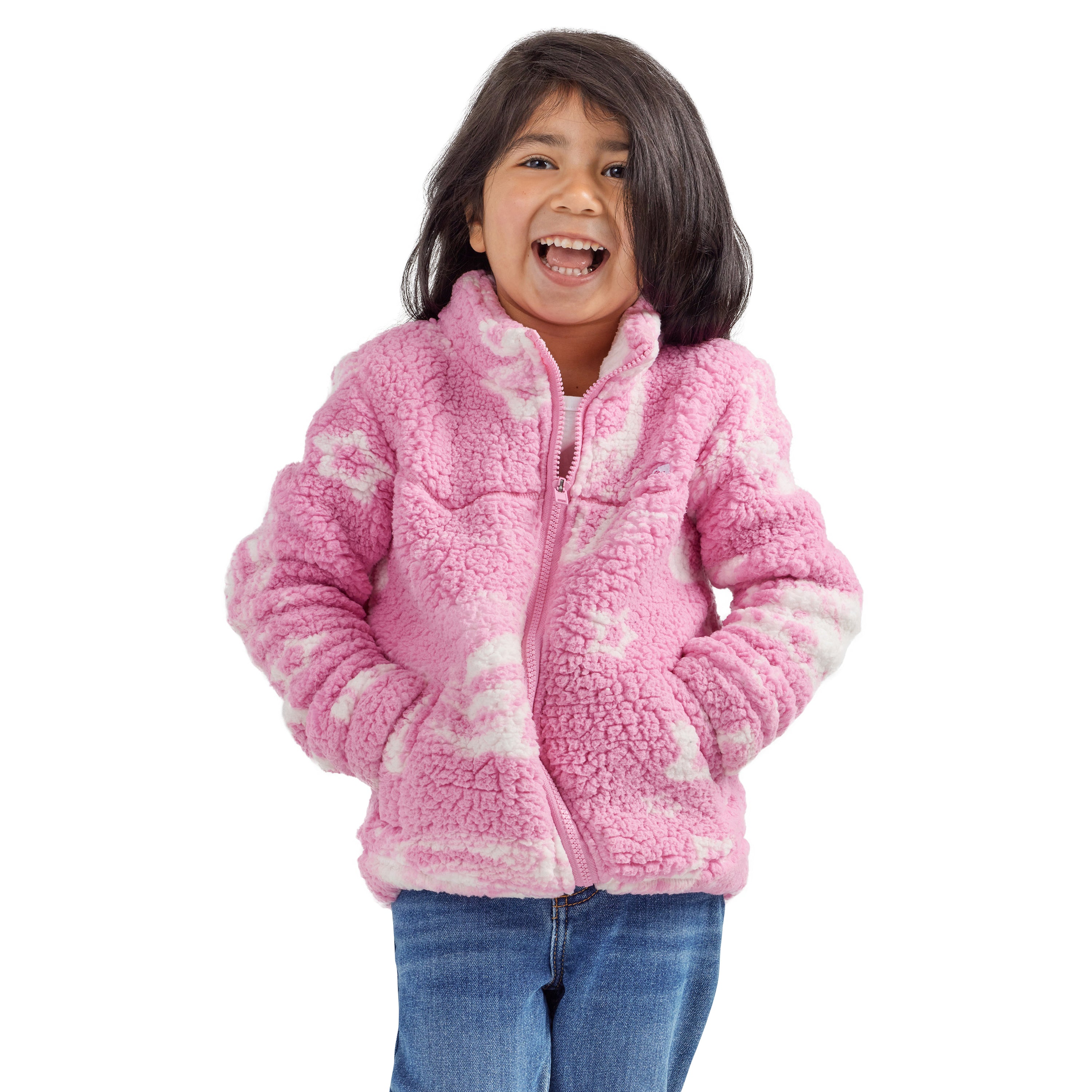 [レアカラー] Wool Shirts Jacket ベビーピンク 36 Wrangler X Barbie Girl's Sherpa Jacket - Pink – Irvine Tack